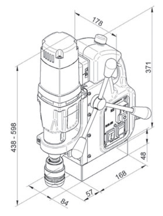 MAB 485 (鉆芯φ40-攻絲M16)