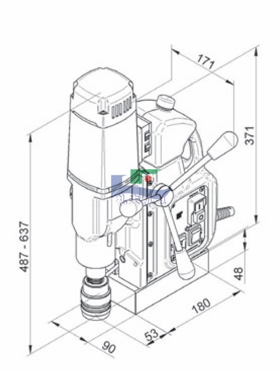MAB 525 (鉆芯φ50-攻絲M20)